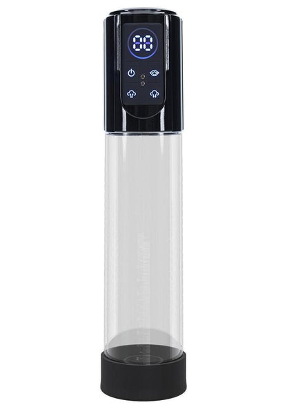 Pumped Megalift Automatic 6 Function Rechargeable Penis Pump - Black