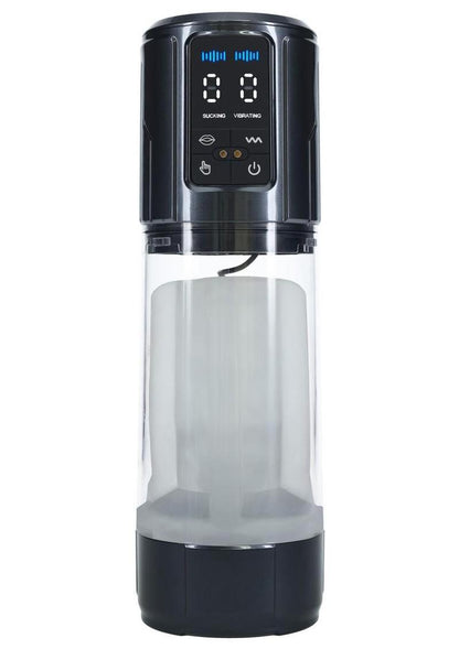 Pumped Ultralift 10 Function Rechargeable Masturbator - Grey/Gun Metal