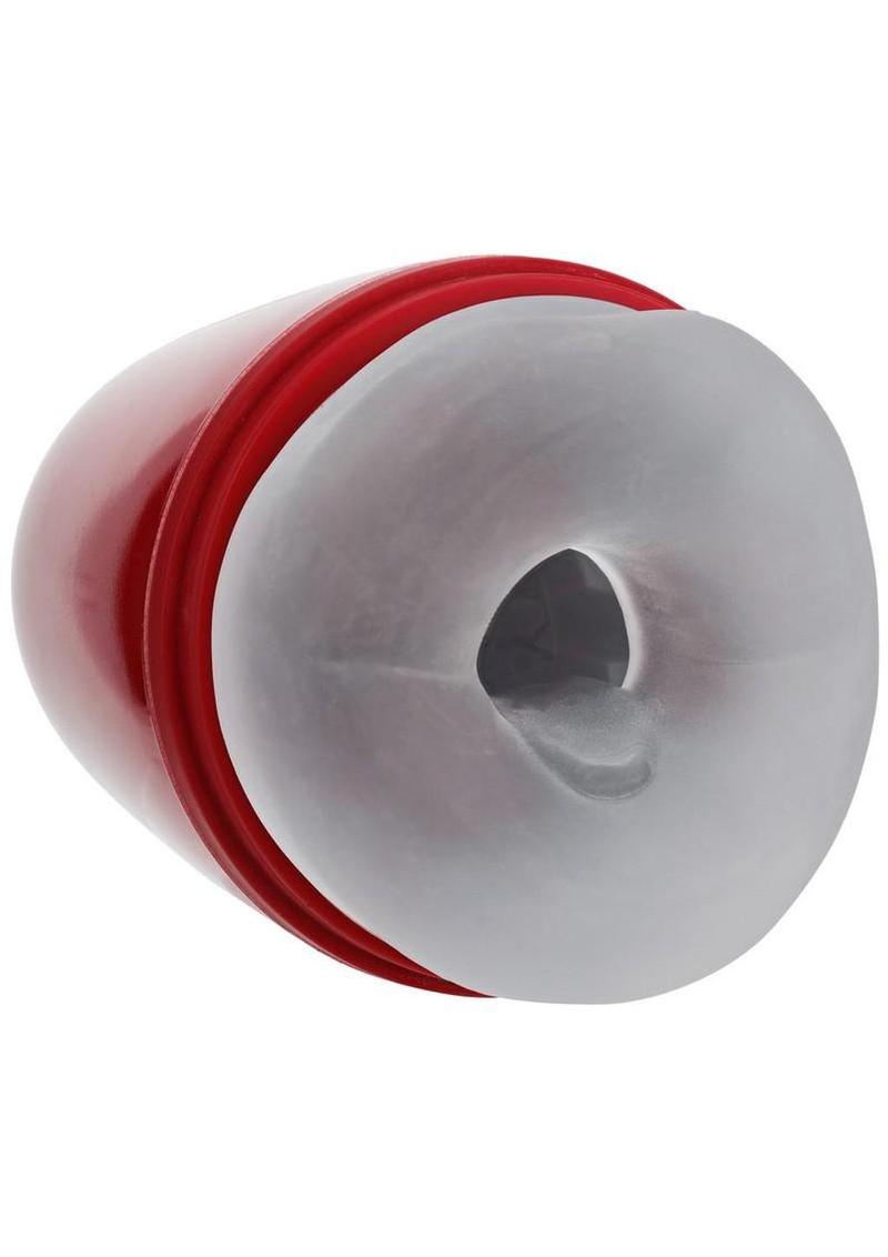 Pumped Vibrobator 10 Function Rechargeable Masturbator - Metallic