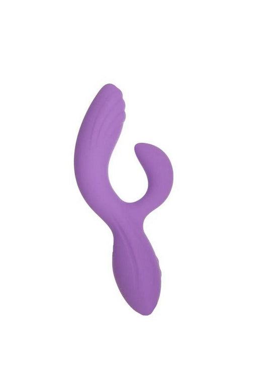 Purple Vibe Rechargeable Silicone Dual Vibe Massager - Purple
