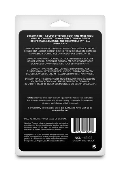 Renegade Dragon Silicone Cock Ring