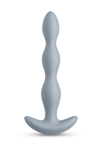 Renegade Vantage Rechargeable Silicone Vibrating Beads - Grey - 6.5in