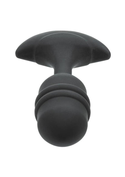 Rock Bottom Rumbling Ribbed Rechargeable Silicone Anal Probe