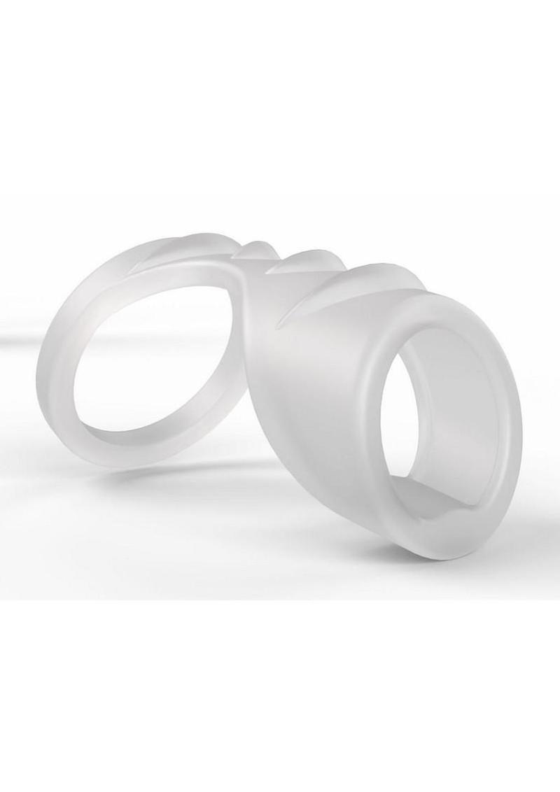 Screamin' Dragon Luck Dragon G-Spot Texture Silicone Cock Ring - Clear