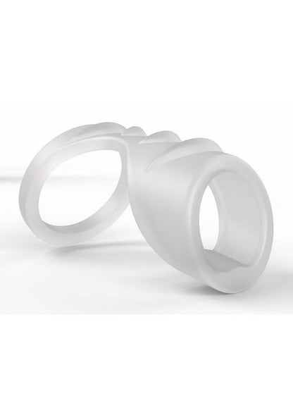 Screamin' Dragon Luck Dragon G-Spot Texture Silicone Cock Ring - Clear