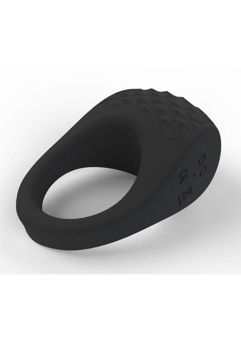 Screaming O Big O Pro Blaster Vibrating Rechargeable Silicone Cock Ring - Black
