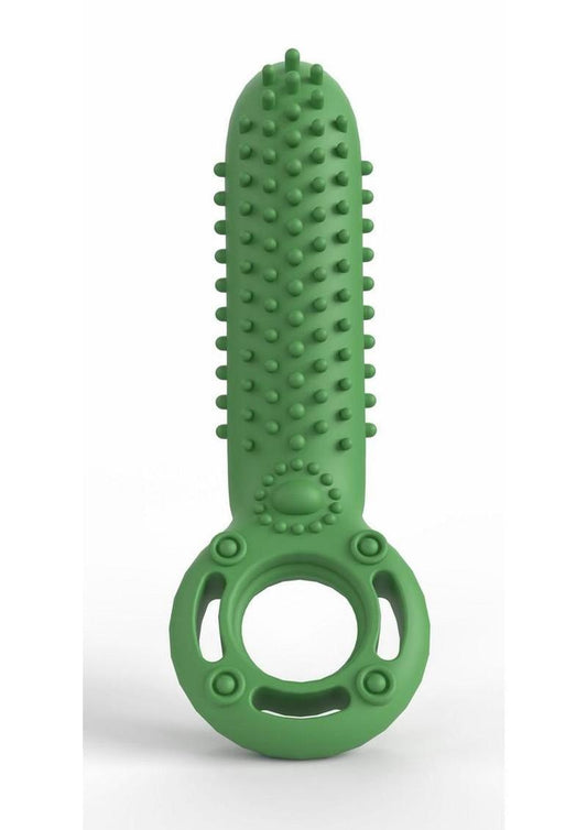 Screaming O Ride The Pickle Pleasure Cock Ring - Green