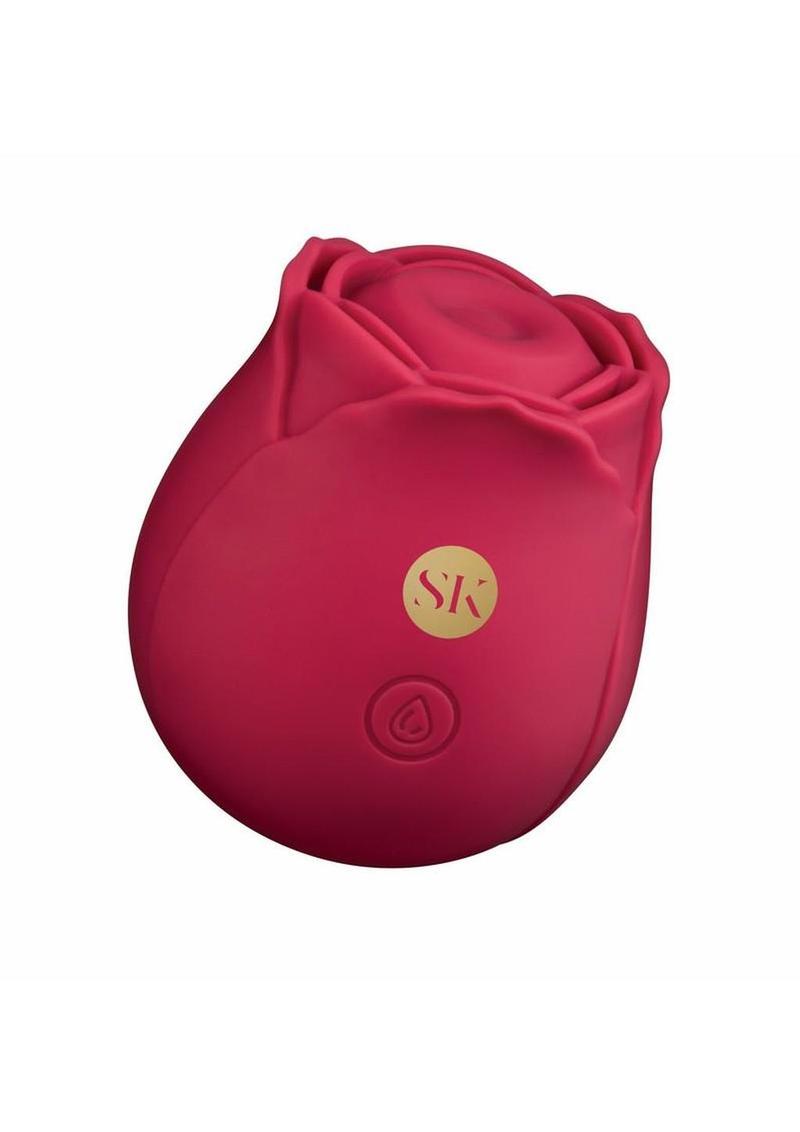 Secret Kisses Rosegasm So Thorny Rechargeable Silicone Vibrator - Red