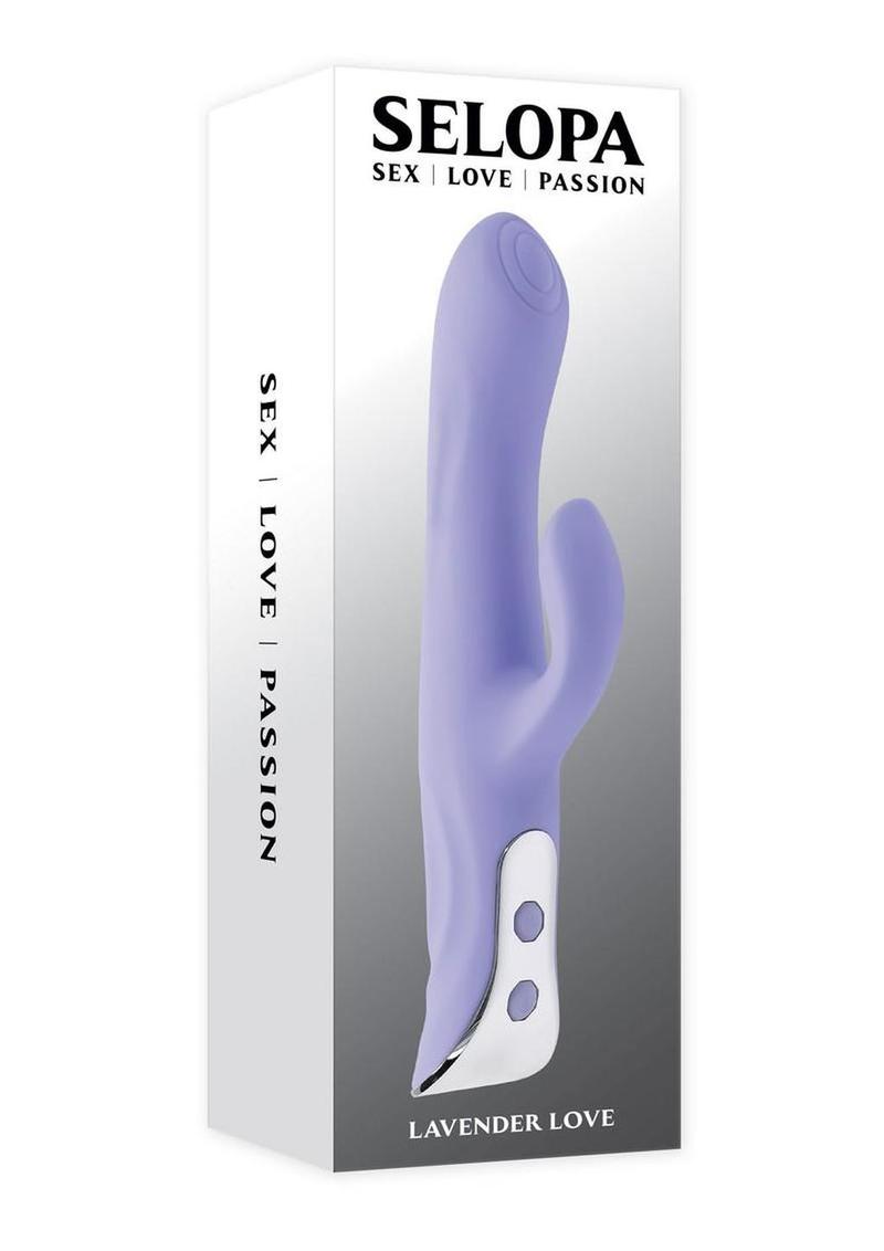 Selopa Lavender Love Rechargeable Silicone Dual Vibrator - Purple