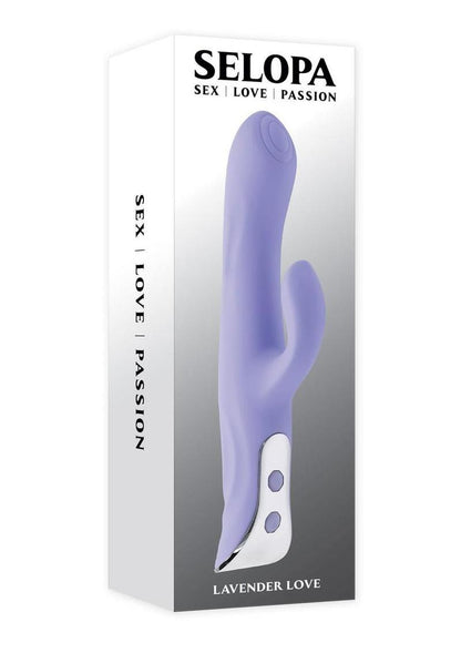 Selopa Lavender Love Rechargeable Silicone Dual Vibrator - Purple