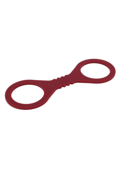 Sex and Mischief Enchanted Silicone Cuffs - Red - Small