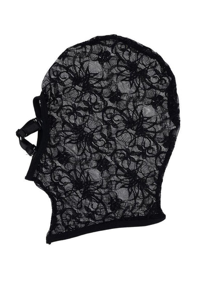 Sex and Mischief Lace Hush Hood - Black
