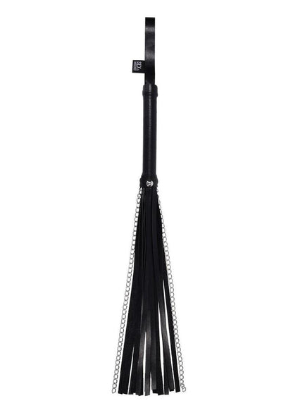 Sex and Mischief Shadow Chain Flogger - Black/Silver