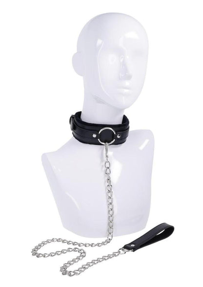 Sex and Mischief Shadow Collar and Leash - Black/Silver