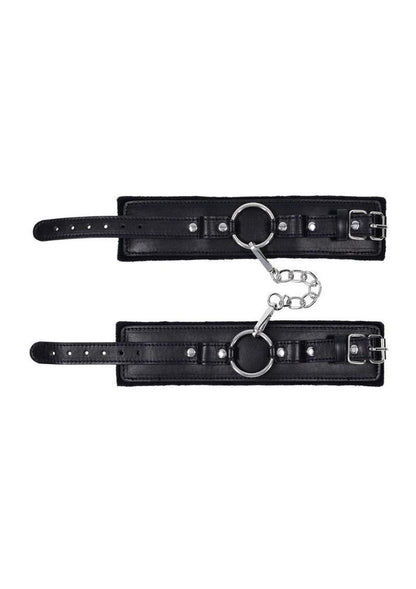 Sex and Mischief Shadow Handcuffs - Black/Silver
