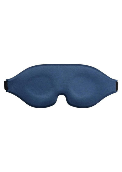 Signature Twilight Tease Blackout Blindfold - Blue/Silver