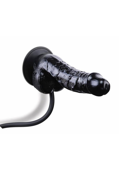Size Up Ripple Inflatable Silicone Dildo with Balls