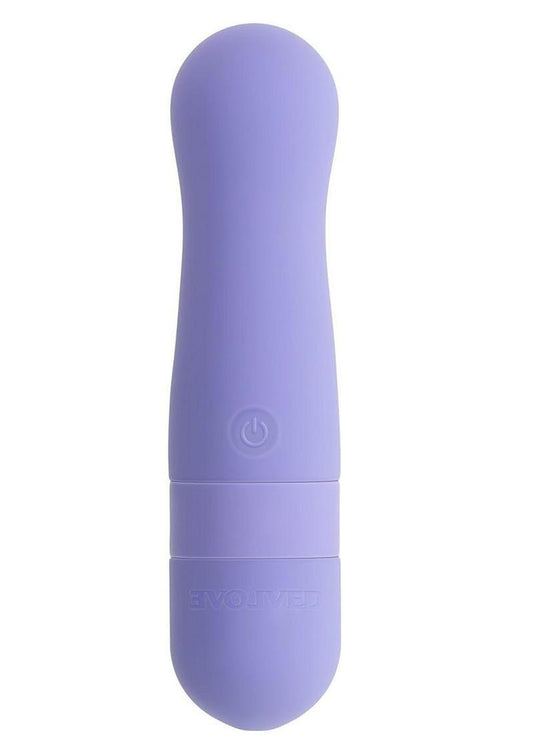 Squishy Bullet Rechargeable Silicone Vibrator - Purple