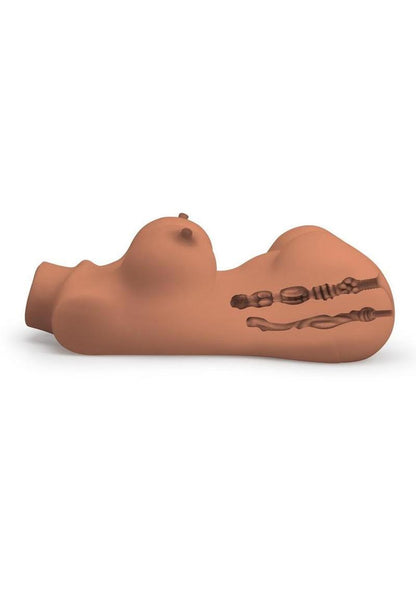 Stroke-X Big Titty Pornstar Banger Lifelike Body Stroker with Pussy and Ass