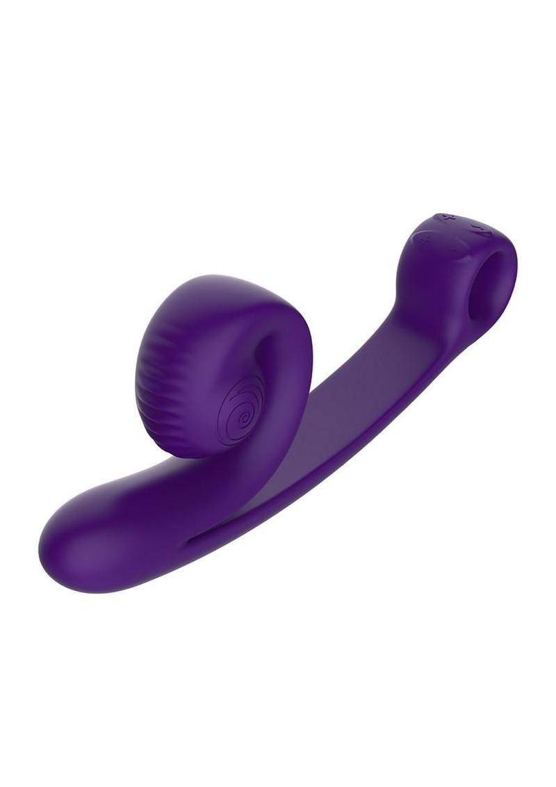 SVibe Snail Curve Rechargeable Silicone Vibrator with Clitoral Stimulator