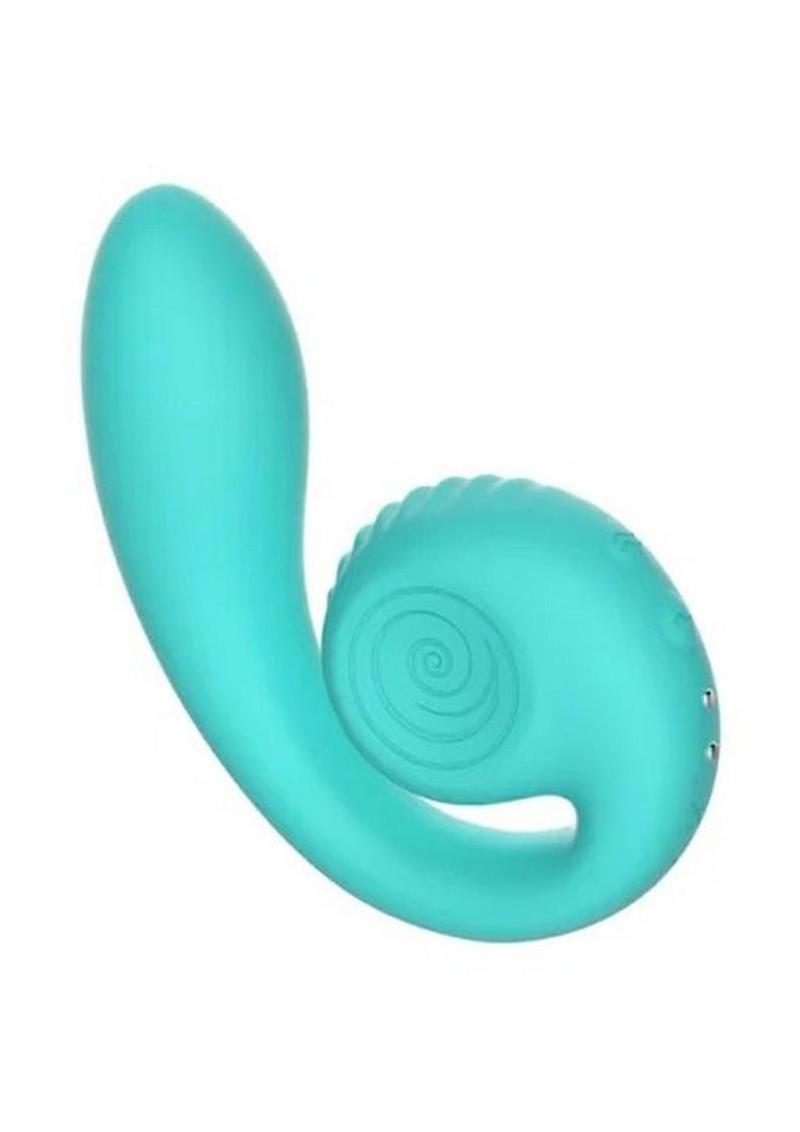 SVibe Snail Gizi Rechargeable Silicone Rabbit Vibrator - Purple or Teal