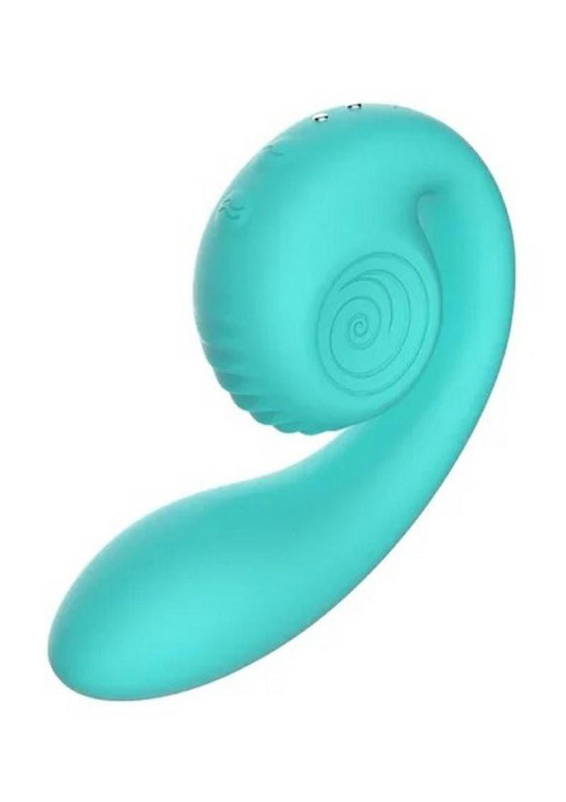 SVibe Snail Gizi Rechargeable Silicone Rabbit Vibrator - Purple or Teal
