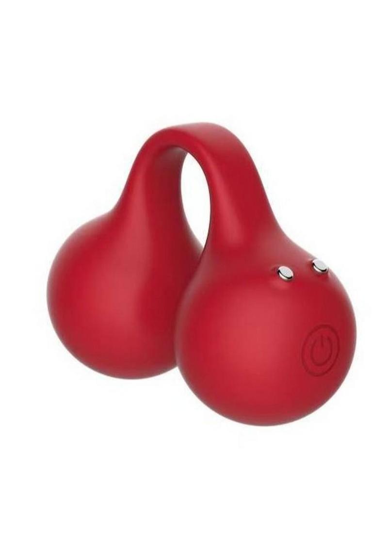 SVibe Snail Twinn Rechargeable Silicone Finger Vibrator - Cherry