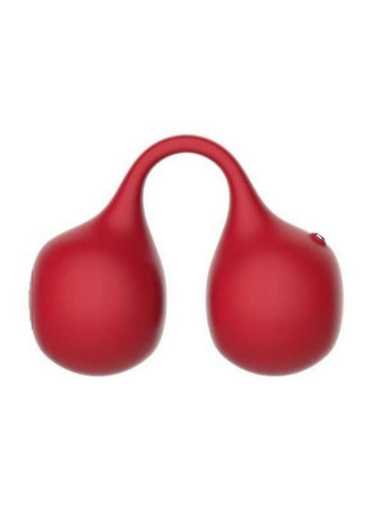 SVibe Snail Twinn Rechargeable Silicone Finger Vibrator - Cherry