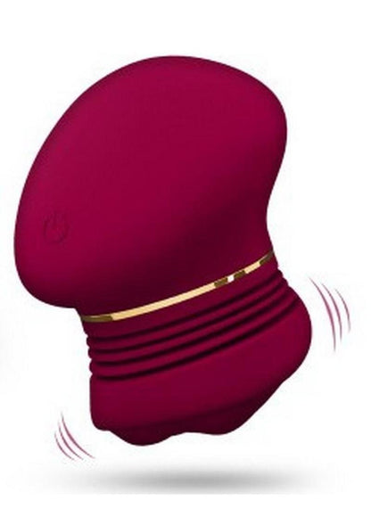 The Blush Collection Riana Rechargeable Silicone Clitoral Stimulator - Mulberry