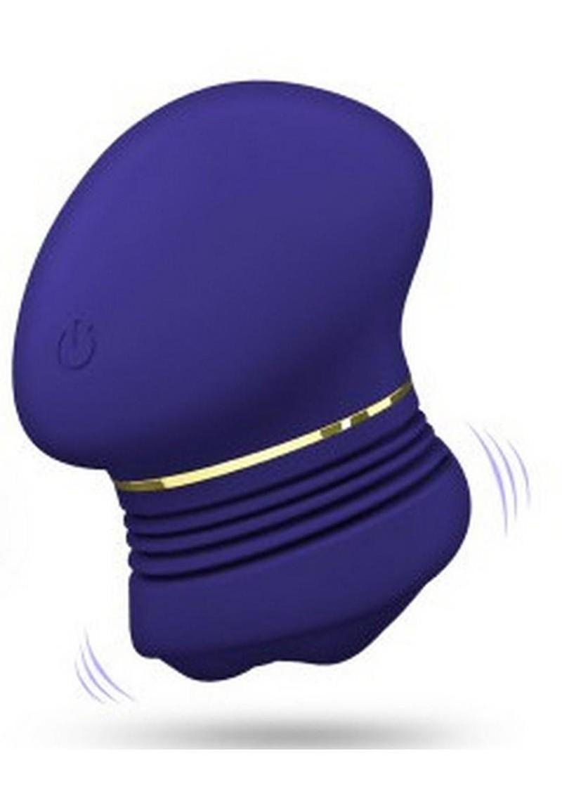 The Blush Collection Riana Rechargeable Silicone Clitoral Stimulator - Royal