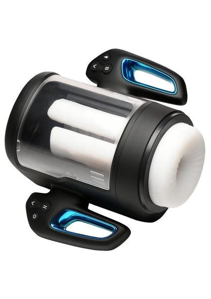 The Milker Cyber Milker Stroking and Vibrating Rechargeable Masturbator - General Orifice - Black