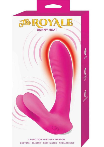The Royal Bunny Heat Rechargeable Silicone Warming G-Spot Vibrator - Pink
