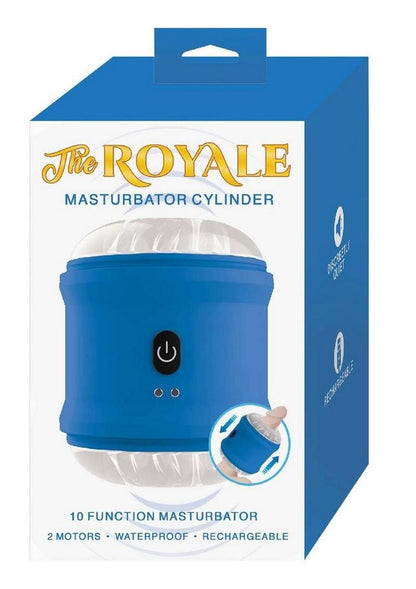 The Royal Masturbator Cylinder Rechargeable - Blue