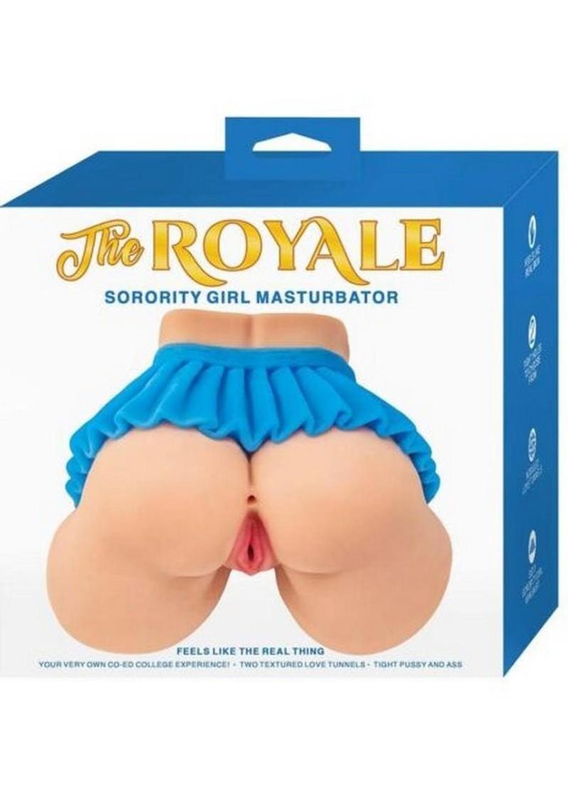 The Royal Sorority Girl Masturbator with Blue Skirt - Pussy and Ass - Vanilla