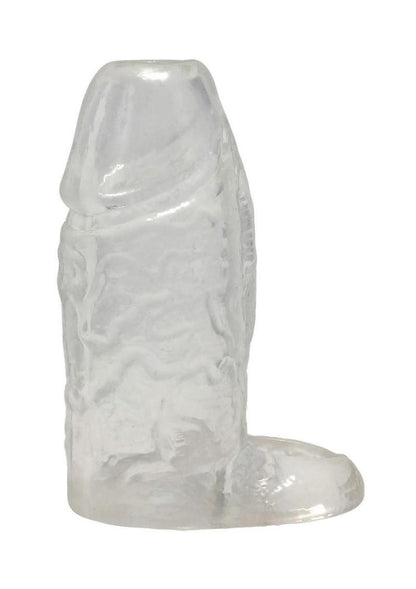 Titanmen Cock Sleeve with Ball Strap - Clear - 4.5in