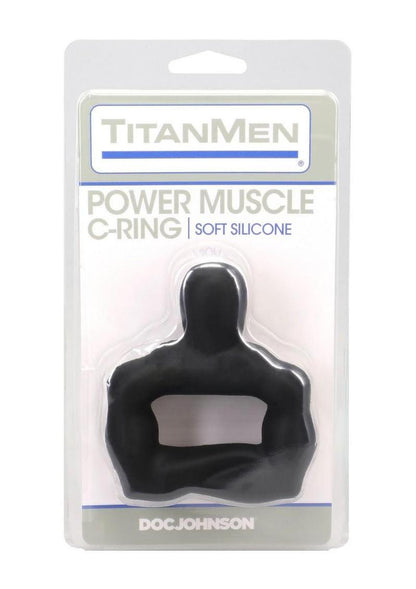 Titanmen Muscle Bound Cock Ring - Black - 42mm