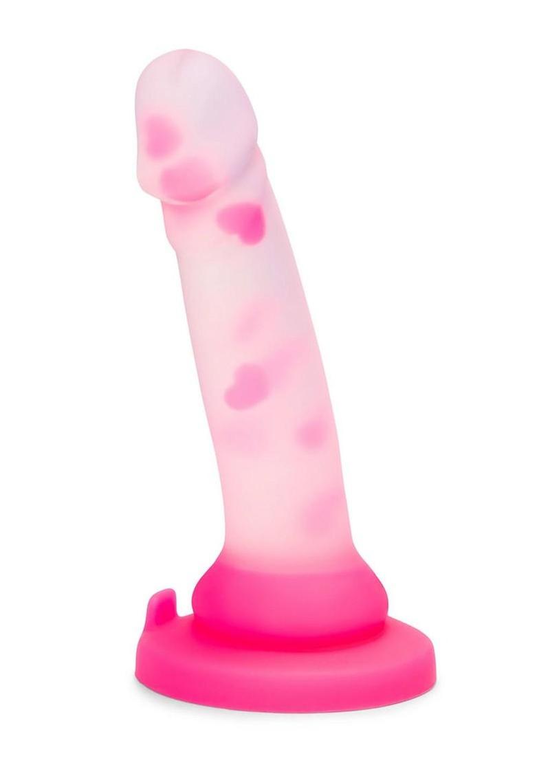 Together Heartfloat Bliss Silicone Dildo - Clear/Pink - 6in