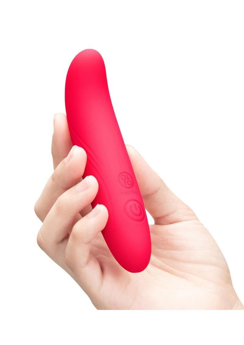 Together Silhouette 5 Inch Rechargeable Silicone G-Spot Vibrator - Pink