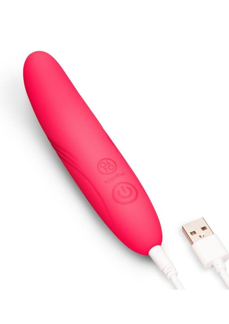 Together Silhouette 5 Inch Rechargeable Silicone G-Spot Vibrator - Pink
