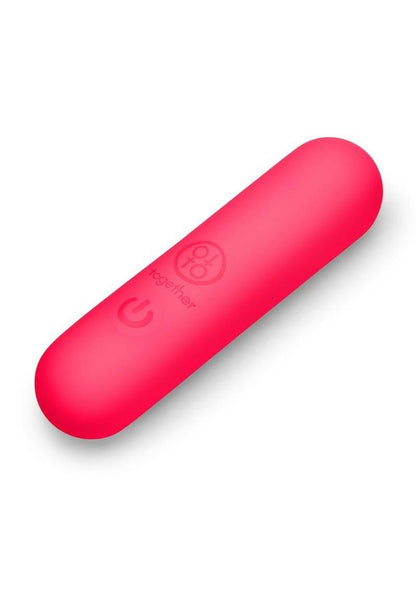 Together Spark Silicone Rechargeable Bullet Vibrator - Pink - 3in