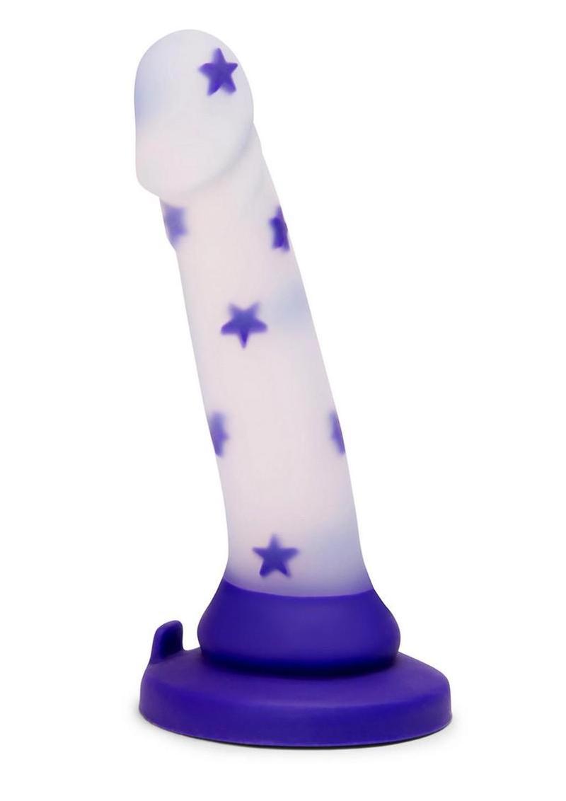 Together Starfloat Bliss Silicone Dildo - Clear/Purple - 6in