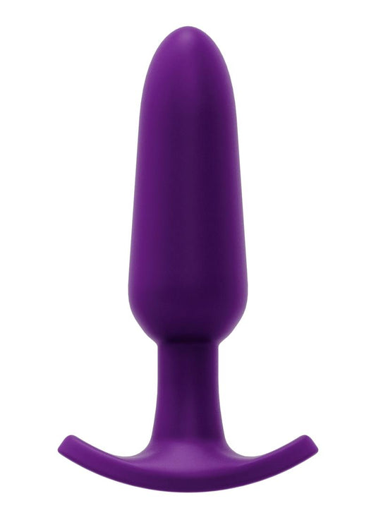 Vedo Bump Plus Rechargeable Silicone Anal Vibrator with Remote Control - Deep Purple/Purple