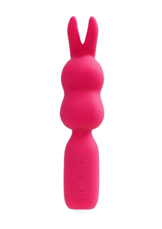 Vedo Hopper Bunny Rechargeable Silicone Mini Vibrator - Pink