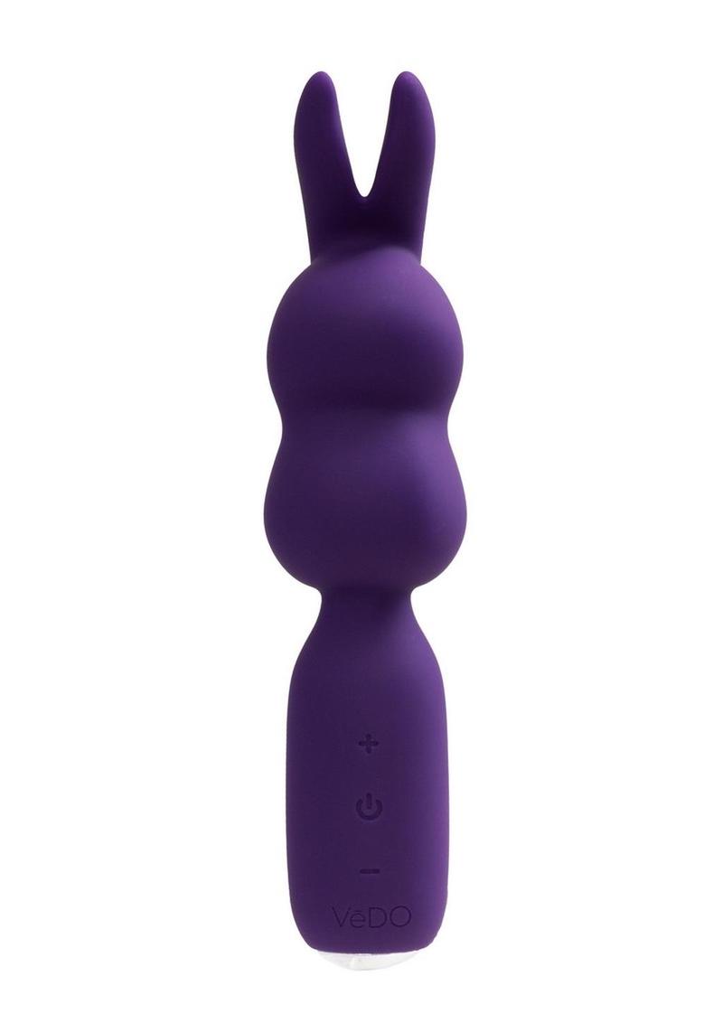 Vedo Hopper Bunny Rechargeable Silicone Mini Vibrator - Purple