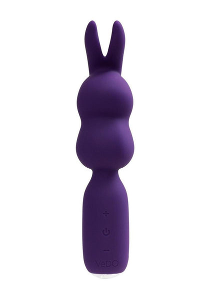 Vedo Hopper Bunny Rechargeable Silicone Mini Vibrator - Purple