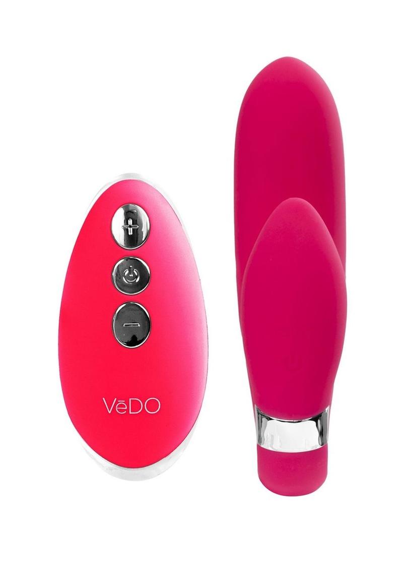 Vedo Jeni C-Shaped Rechargeable Silicone Dual Motor Vibe with Remote Control