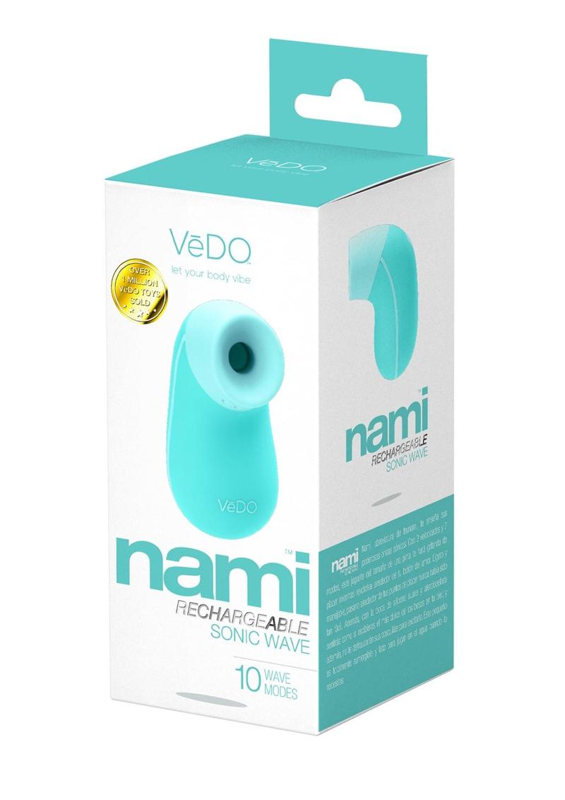 Vedo Nami Rechargeable Sonic Clitoral Vibrator - Teal/Turquoise