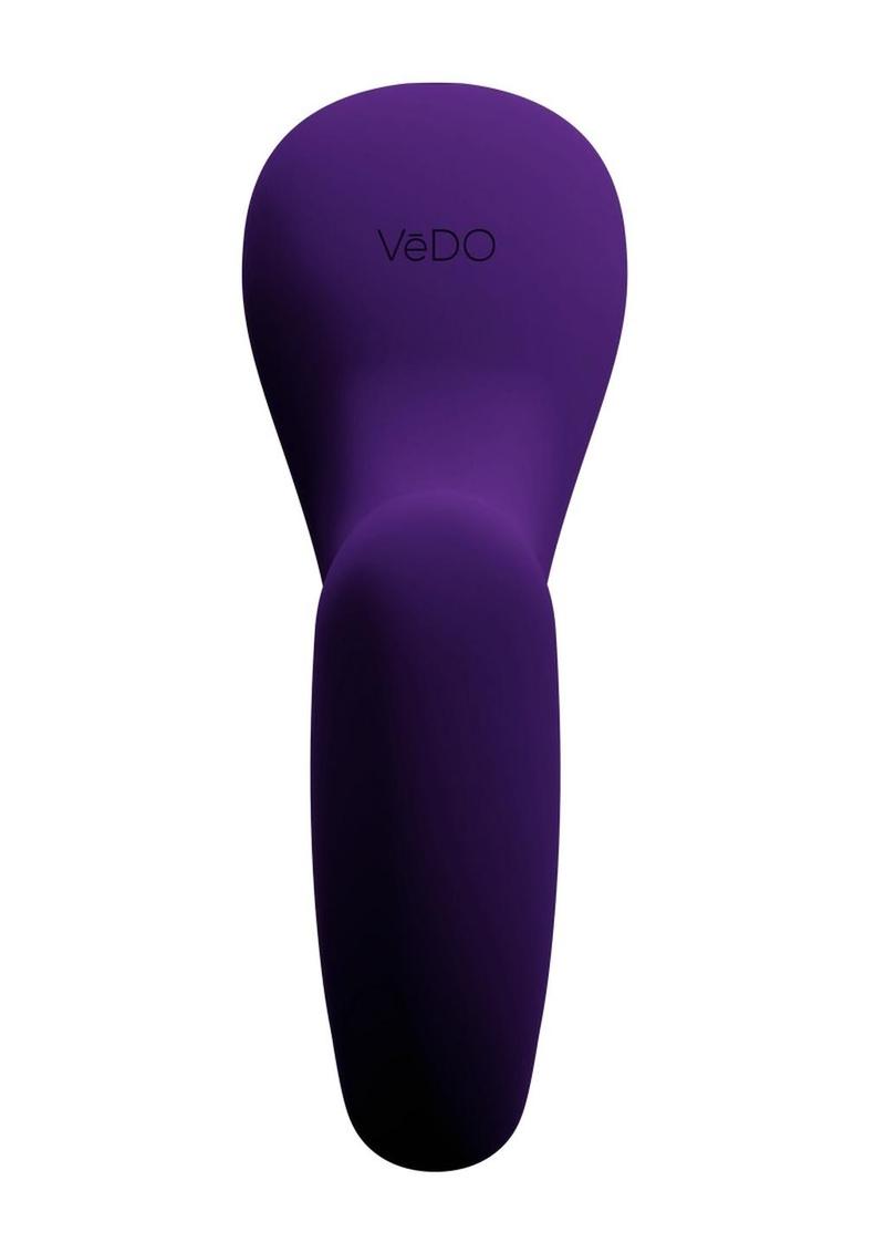 Vedo Suki Plus Rechargeable Silicone Dual Vibrator - Deep Purple/Purple