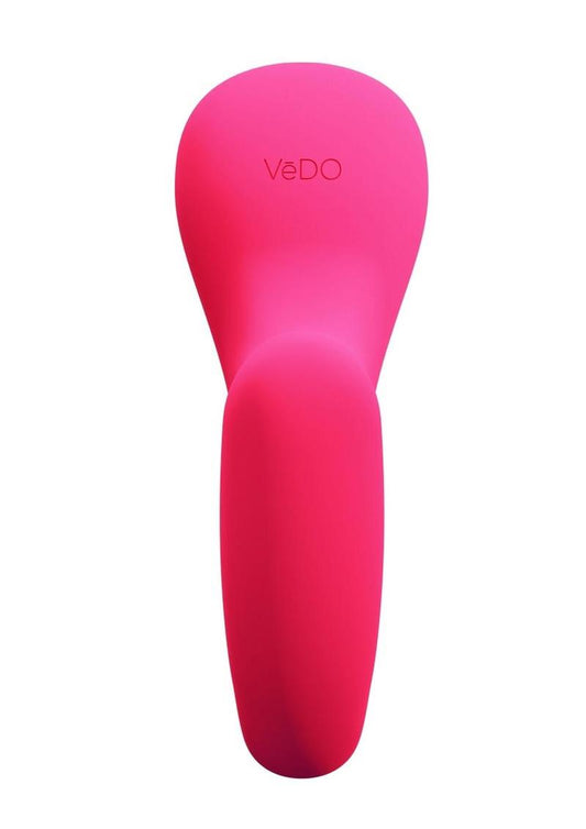 Vedo Suki Plus Rechargeable Silicone Dual Vibrator - Foxy - Pink