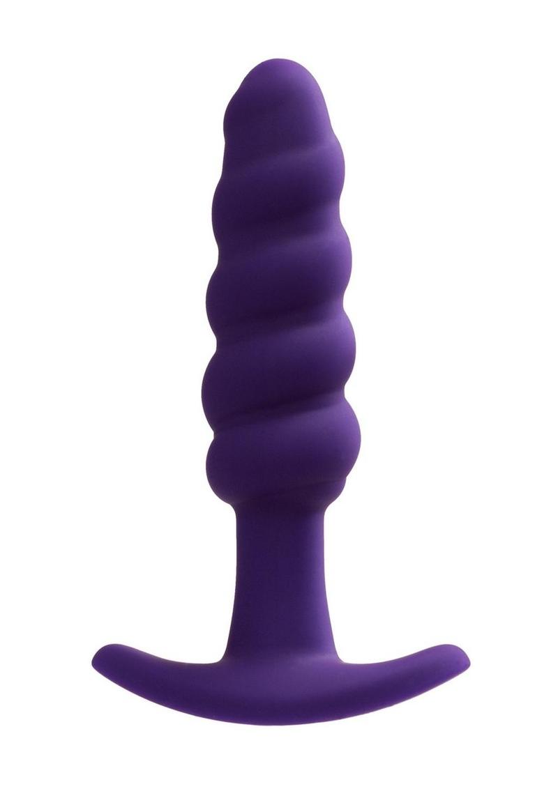 Vedo Twist Rechargeable Silicone Anal Plug - Perfectly - Purple